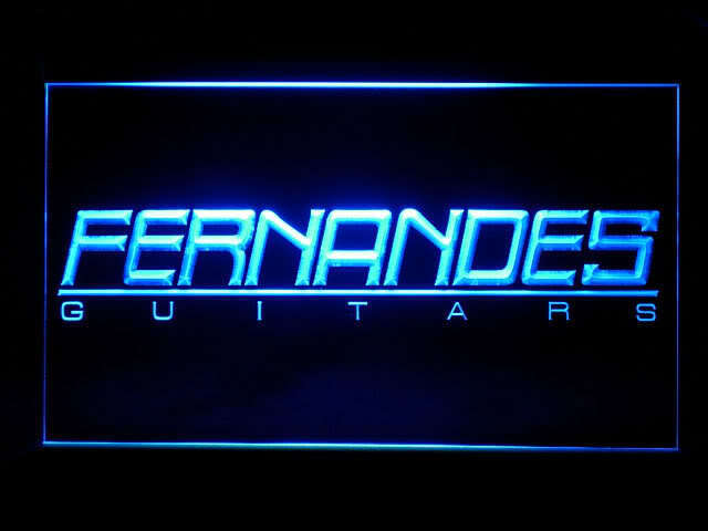 Fernandes Guitar Logo Display Led Light Sign